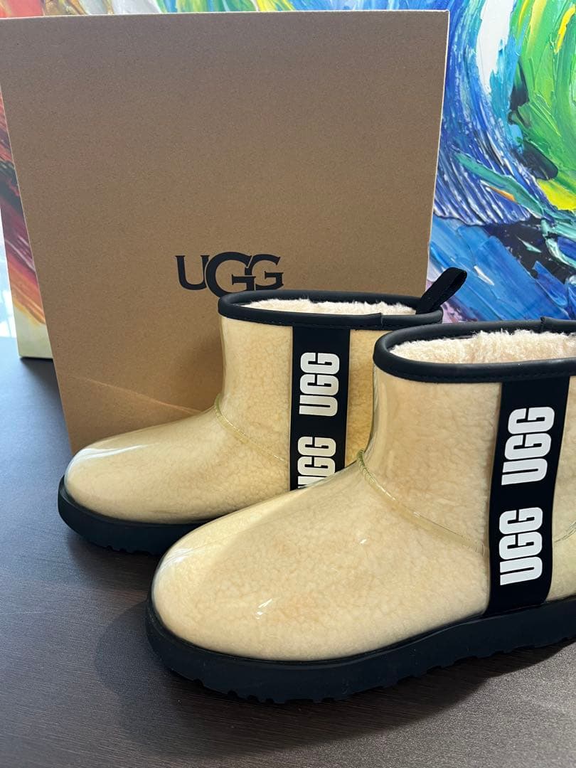 未使用　UGG ブーツ　CLASSIC CLEAR MINI 防水　24cm