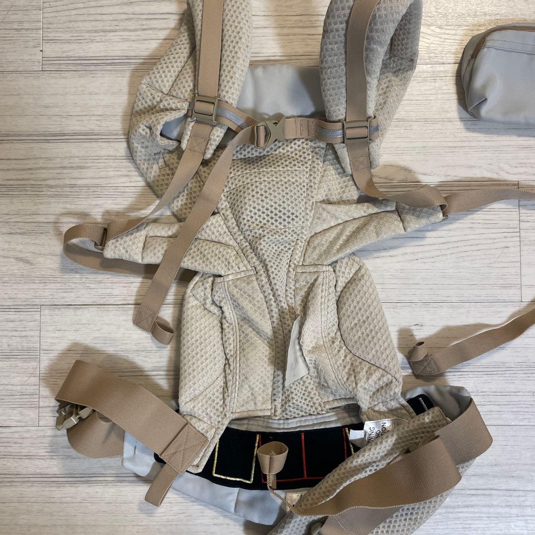 エルゴ オムニブリーズ 抱っこ紐 /サンドベージュ 収納ポーチ付き