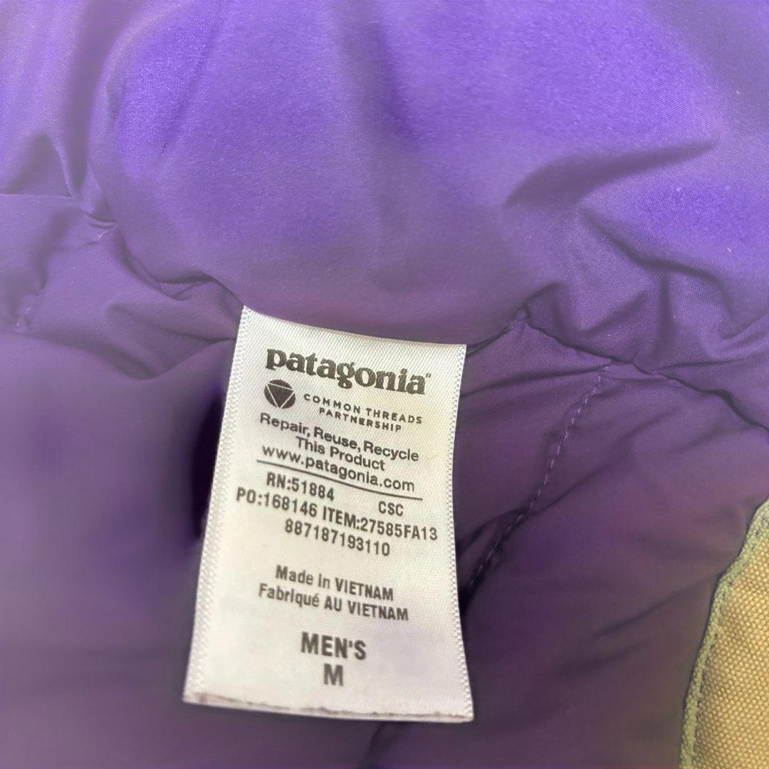 patagonia ダウンベスト M ネイビー/ベージュ