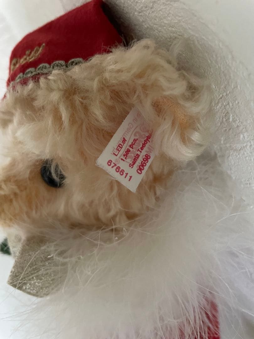Steiffシュタイフ　サンタぬいぐるみ テディベア　2005年限定　クリスマス
