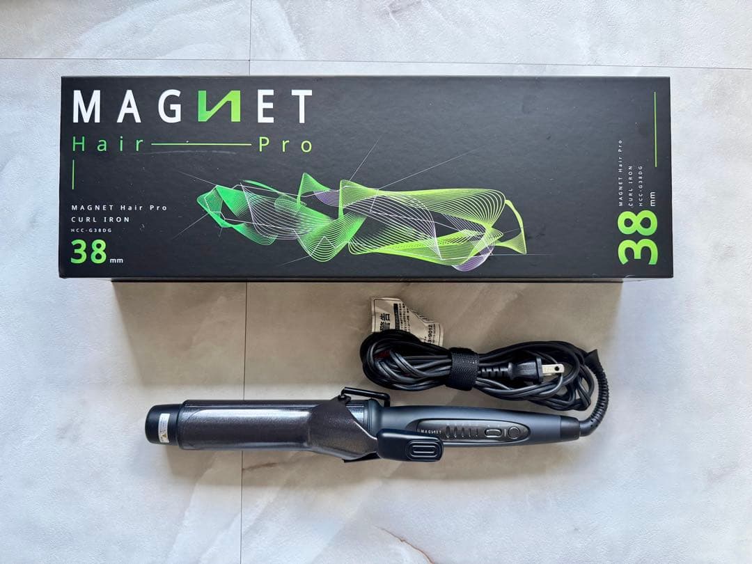 マグネットヘアプロ カールアイロン　クレイツ ヘアアイロン 38mm