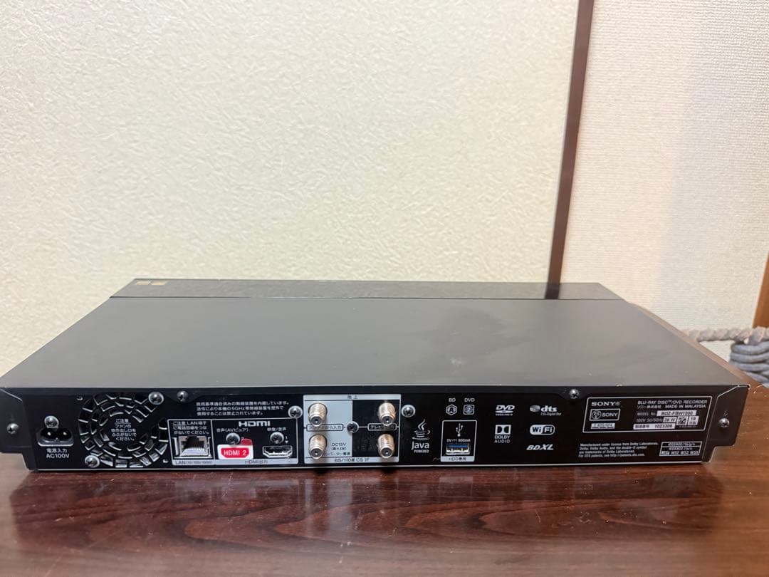 SONY 1TB 4K BDZ-FBW1000 ブルーレイ DVD 2019年