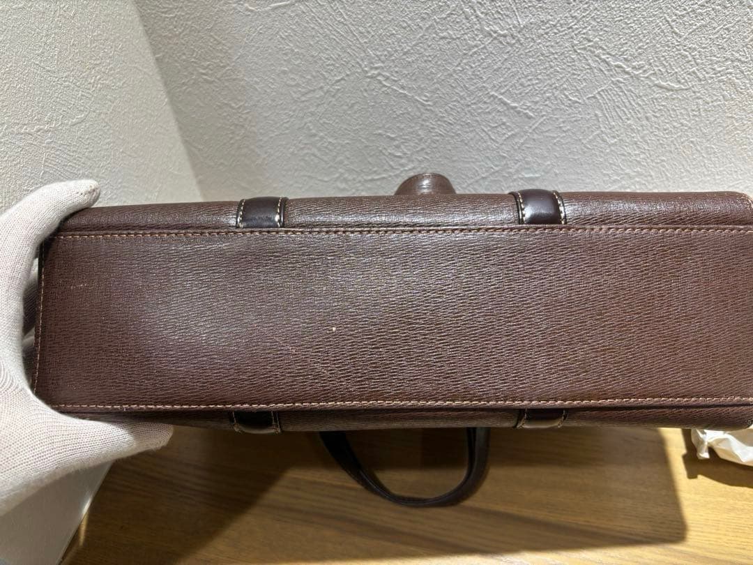 Burberrys バーバリーズ　ブラウンレザー バンドバッグ