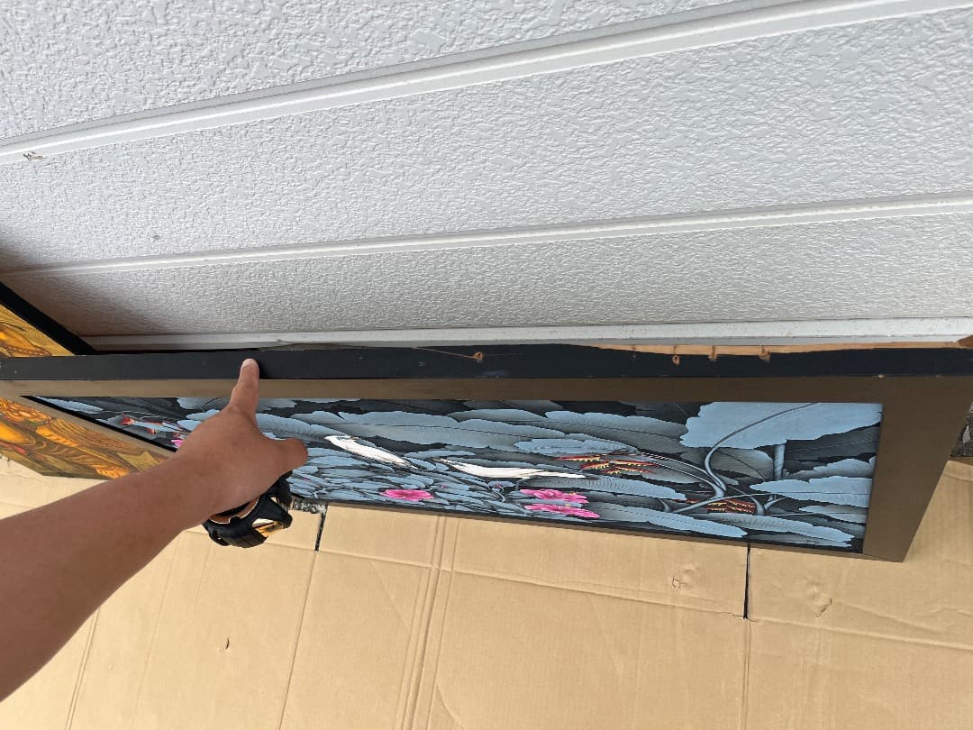 バリ島絵画 鳥 絵画 +ガネーシャ バリアート2点 大型