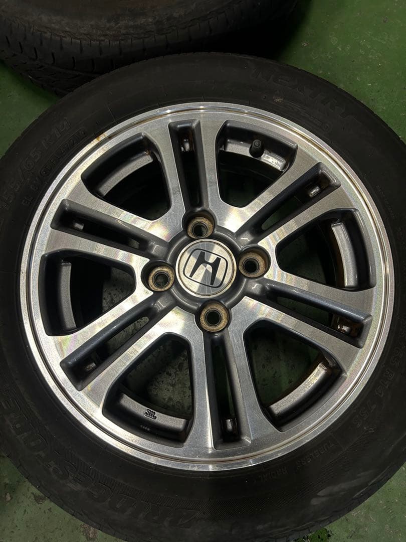 ホンダ N-BOX JF1 純正14インチホイール4本セット　タイヤ付き