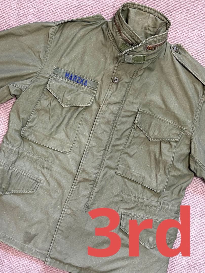【美品】アメリカ軍 実物 M-65 フィールドジャケット 3rd M/S