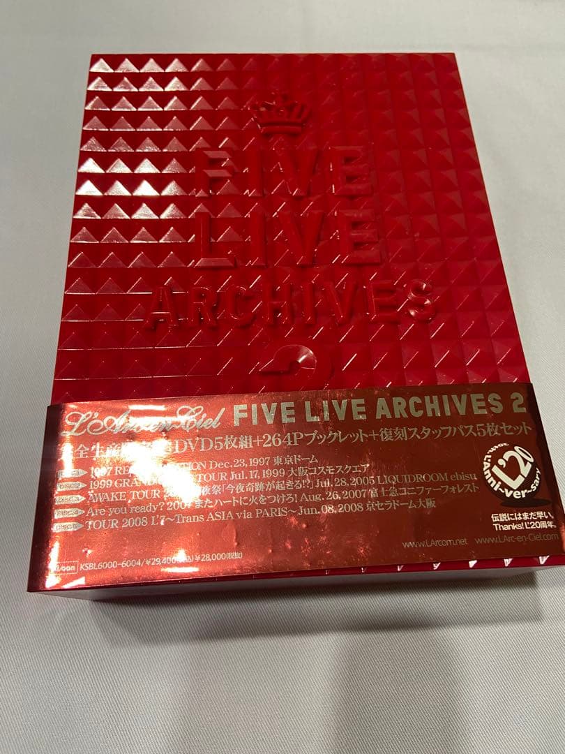 ミュージック L'Arc~en~Ciel FIVE LIVE ARCHIVES 2