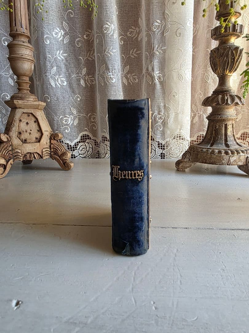 貴重　フランスアンティーク　1855年　ミセル　アヴェマリアのモノグラム 祈祷書