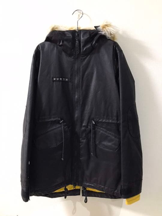 BURTON バートン レディース スノーボードジャケット ファー ブラック