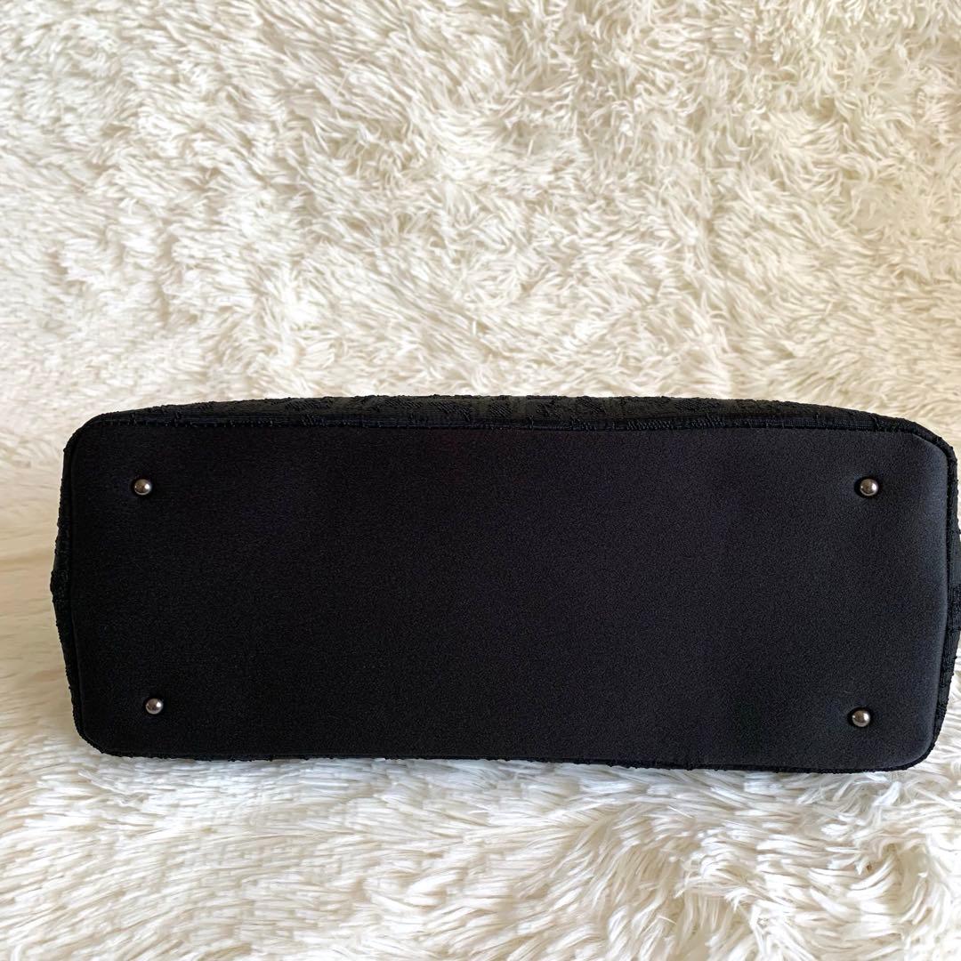 くみちゃん様　IWASA 岩佐　米沢織　フォーマルバッグ ブラック　タッセル付き