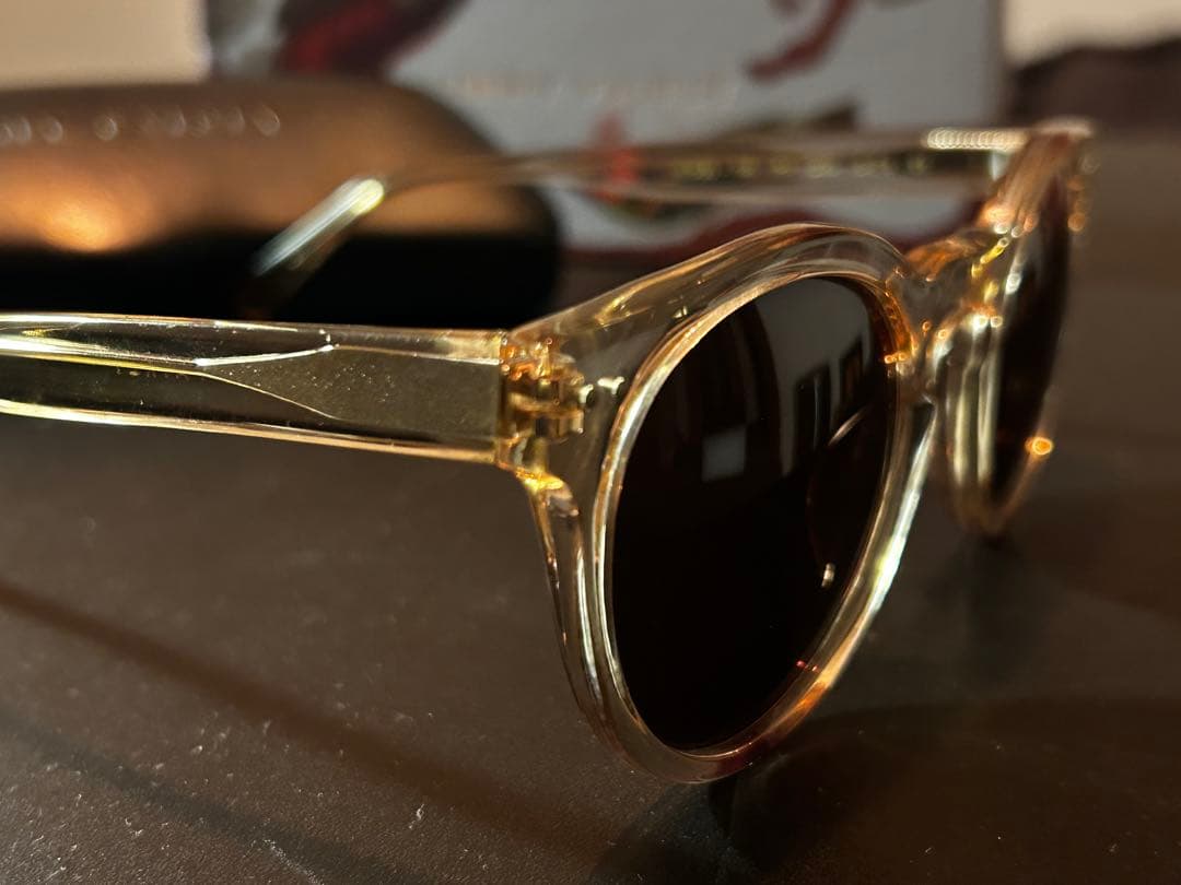 Jimmy Fairly クリアフレーム サングラス