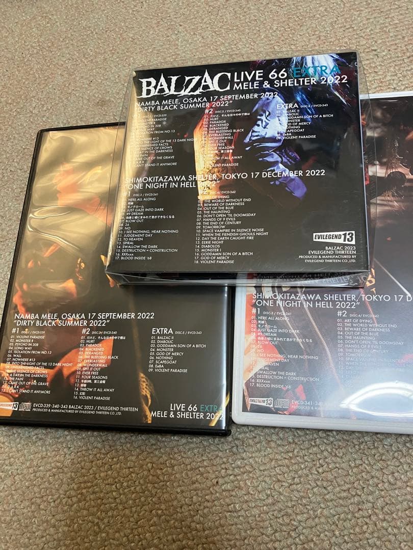 BALZAC レア廃盤LIVE 66 MELE & SHELTER 2022