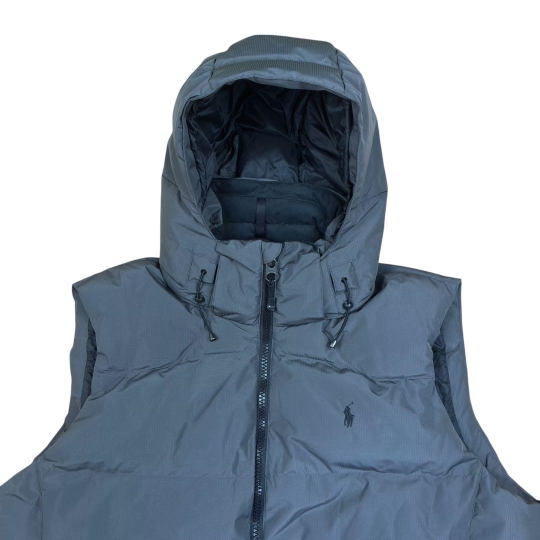 未使用 POLO RALPH LAUREN ダウン ベスト グレー XXL