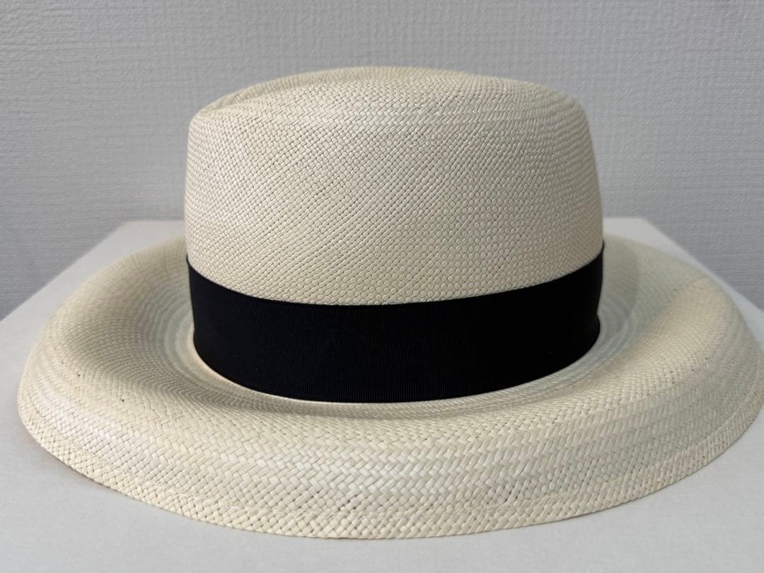 新品「Borsalino」のパナマハット　レディース箱付き