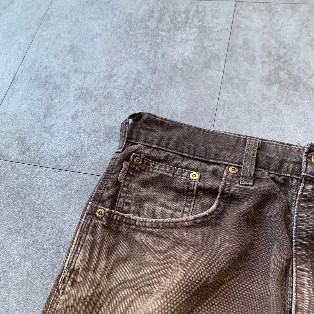 【雰囲気抜群】Carhartt ペインターパンツ フェード USA ダブルニー