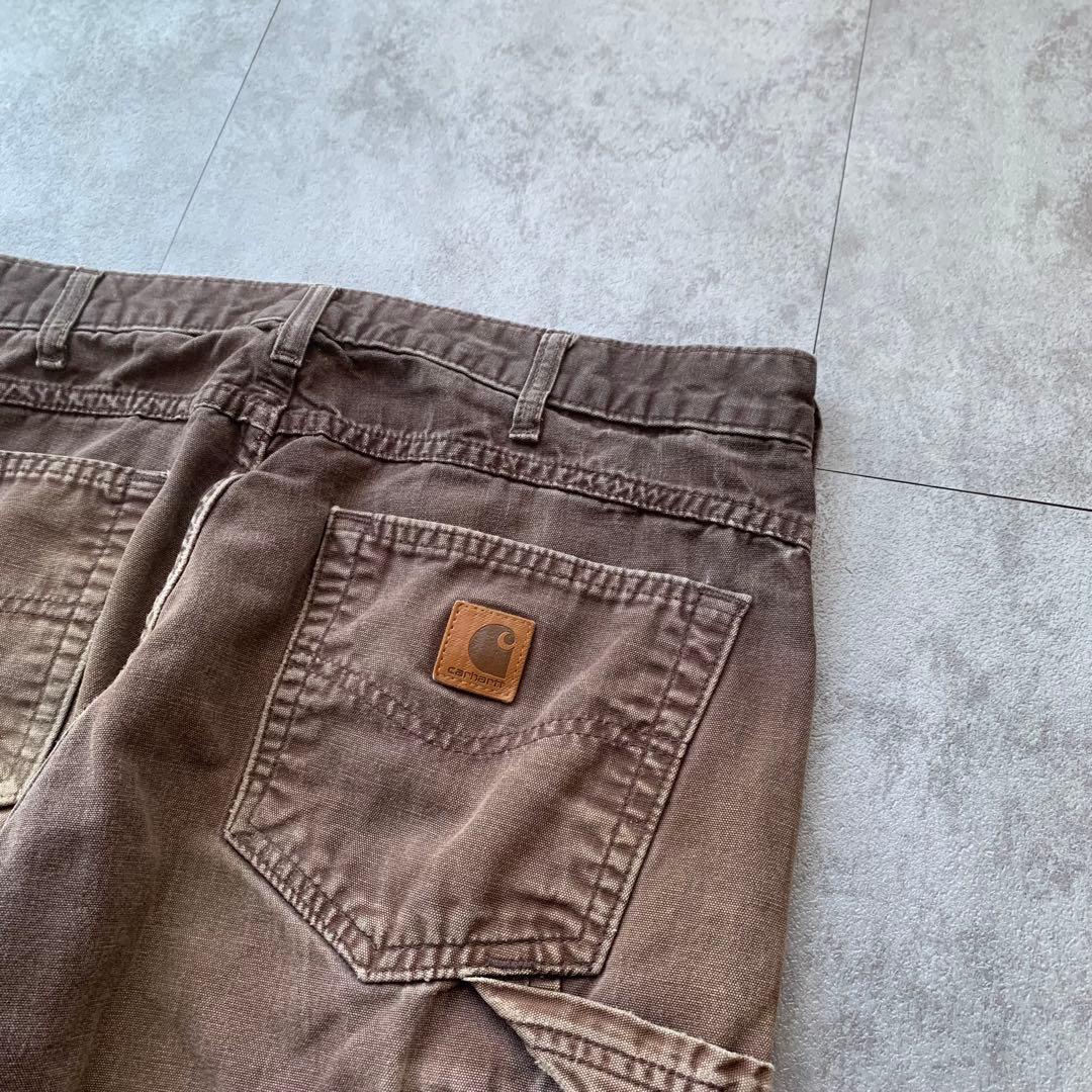 【雰囲気抜群】Carhartt ペインターパンツ フェード USA ダブルニー