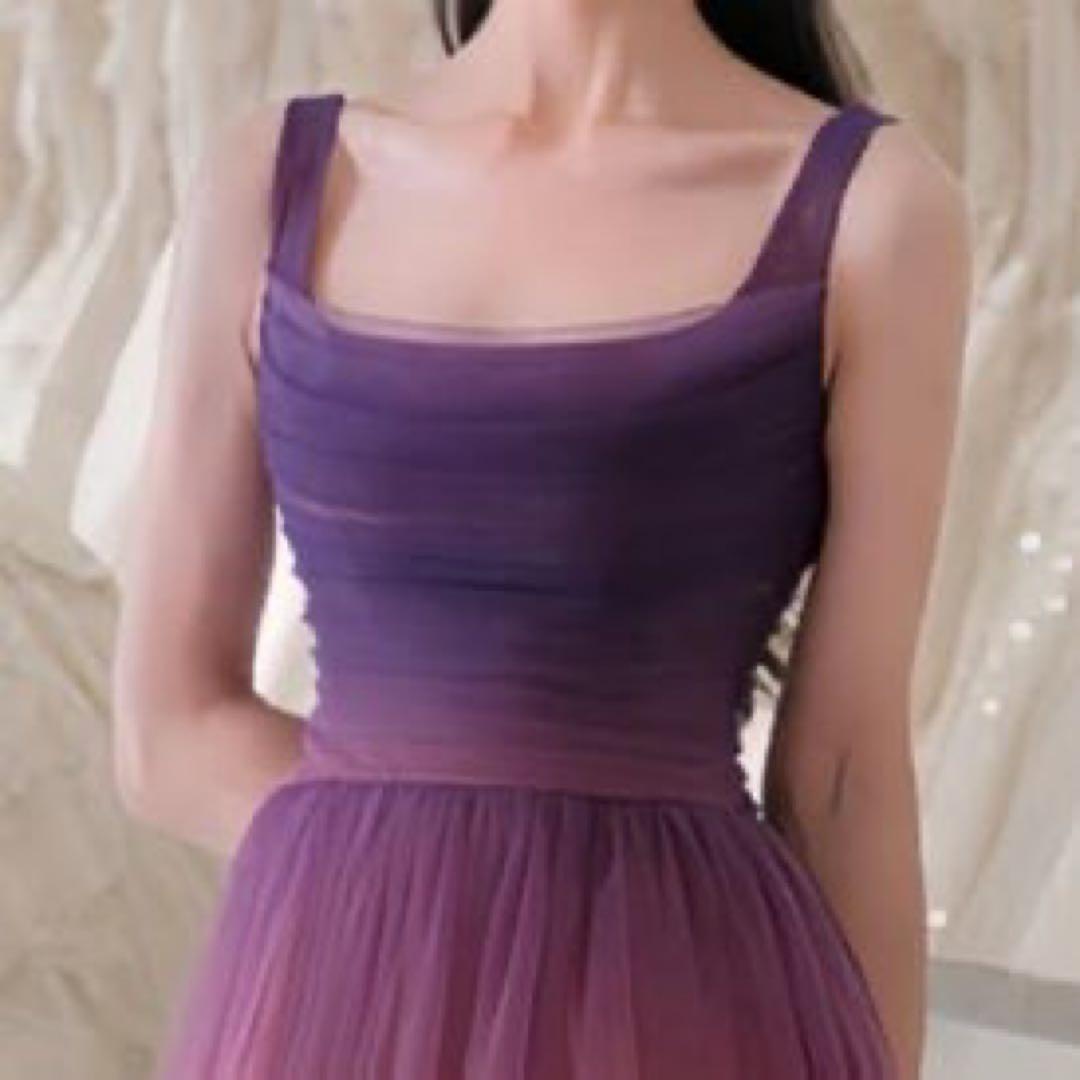 グラデーション　イブニングドレス　ミスコン　ドレス　コンテスト　ロング