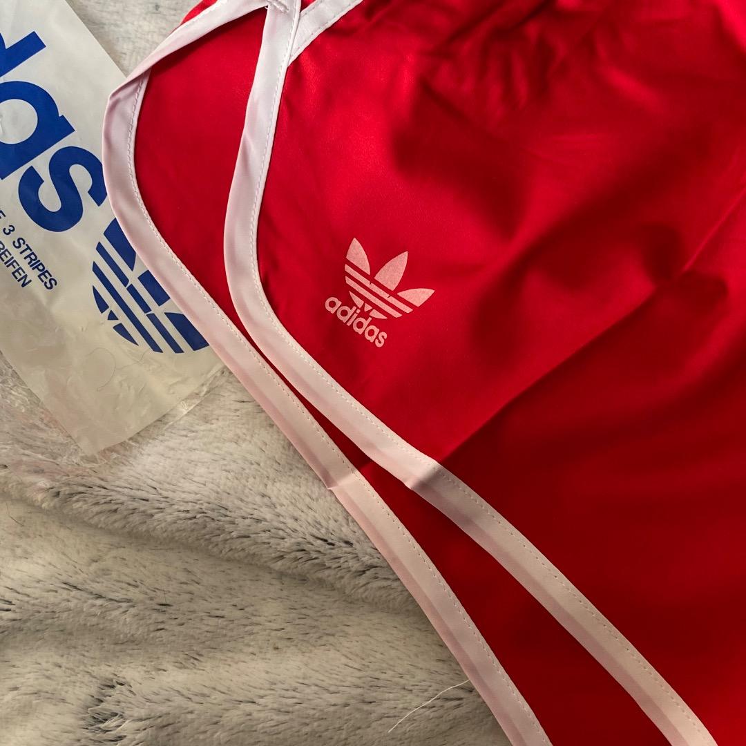 a-05/デッドストック adidas アディダス デサント レッド×ホワイト