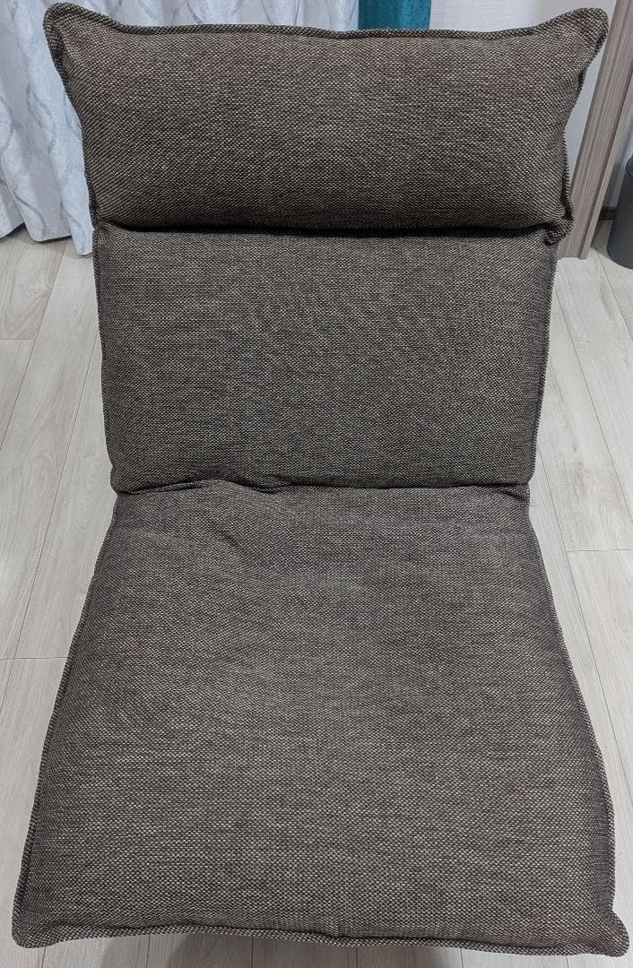 無印良品　ハイバックリクライニングソファ　１シーター　ポリエステル平織ブラウン