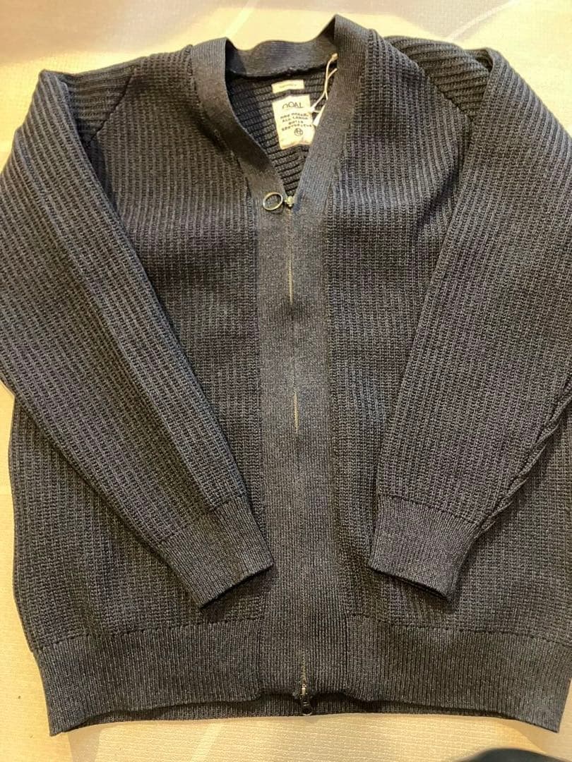 ナナミカ　5G ZIP CARDIGAN Dark Navy Mサイズ