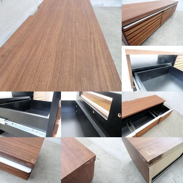 展示品■MKマエダ■ルーバーデザイン■テレビボード■ロータイプ■幅150㎝■