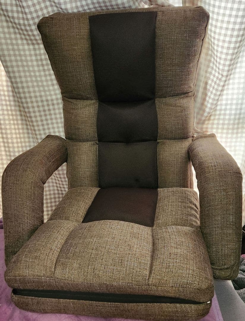 腰の神様がくれた座椅子　【第9弾】 くつろぎ広がる３WAYタイプ（ブラウン）