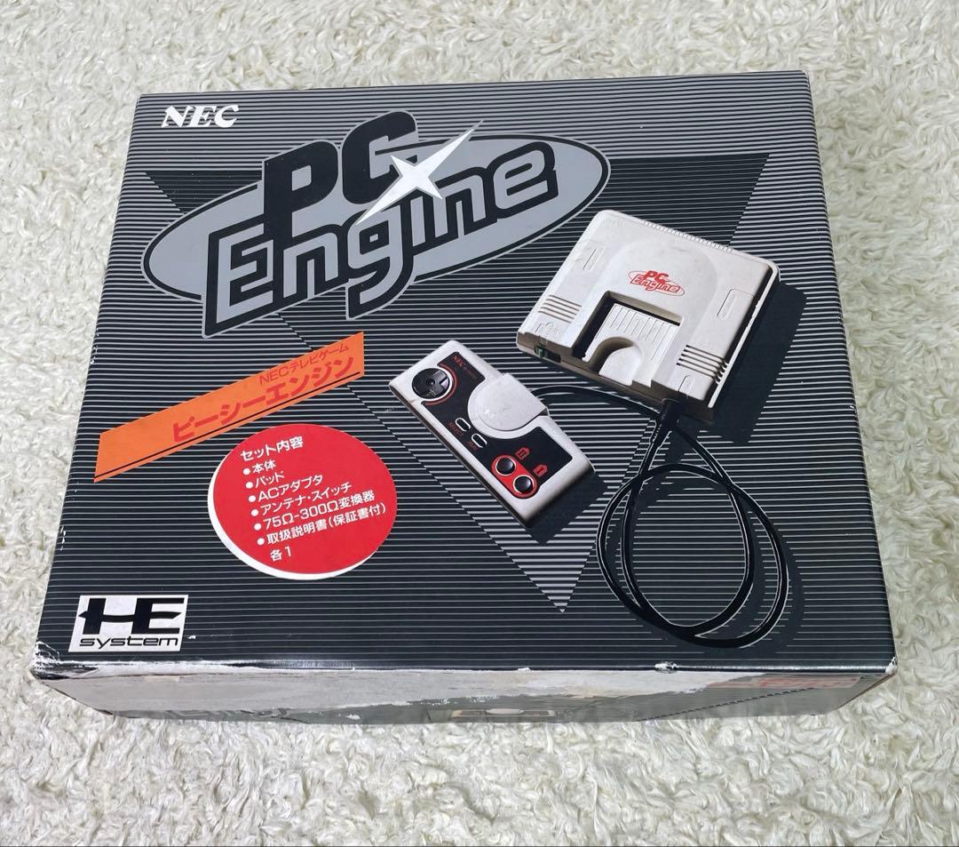 PCエンジン　本体　初代　白エンジン　箱付き【ジャンク】