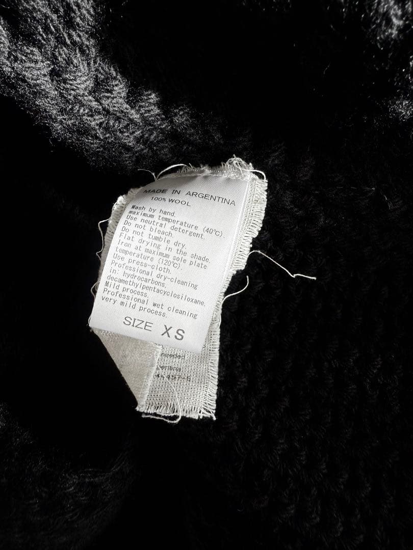 MAYDI ハンドメイド ブラックニットベスト