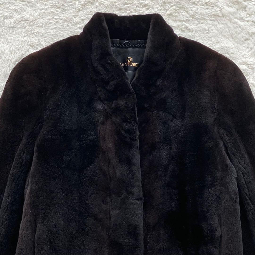 未使用級 BIENFORET ミンク ファー ジャケット コート 11 ブラウン