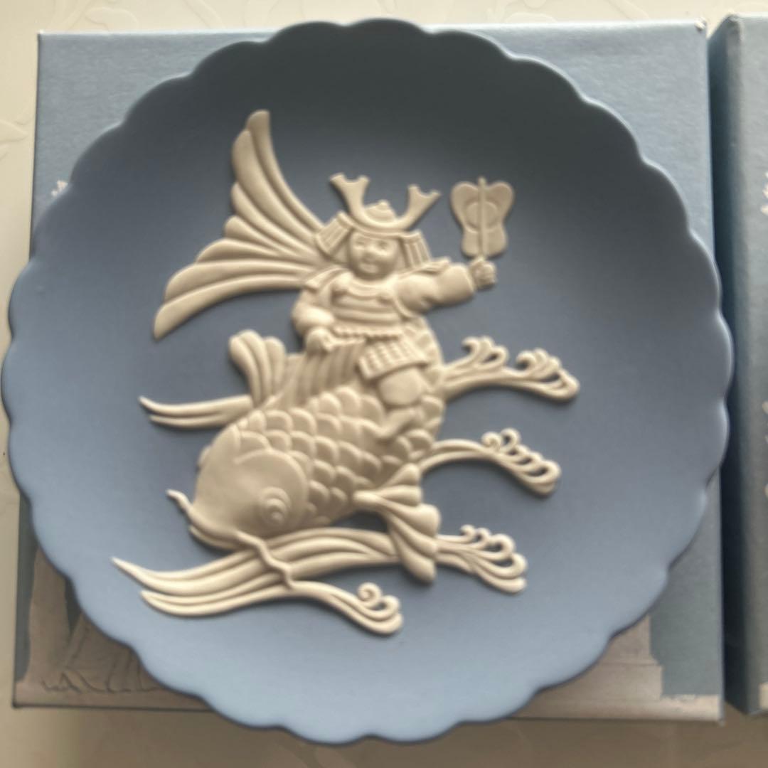 ウエッジウッド　お雛様　五月人形プレート2枚セット