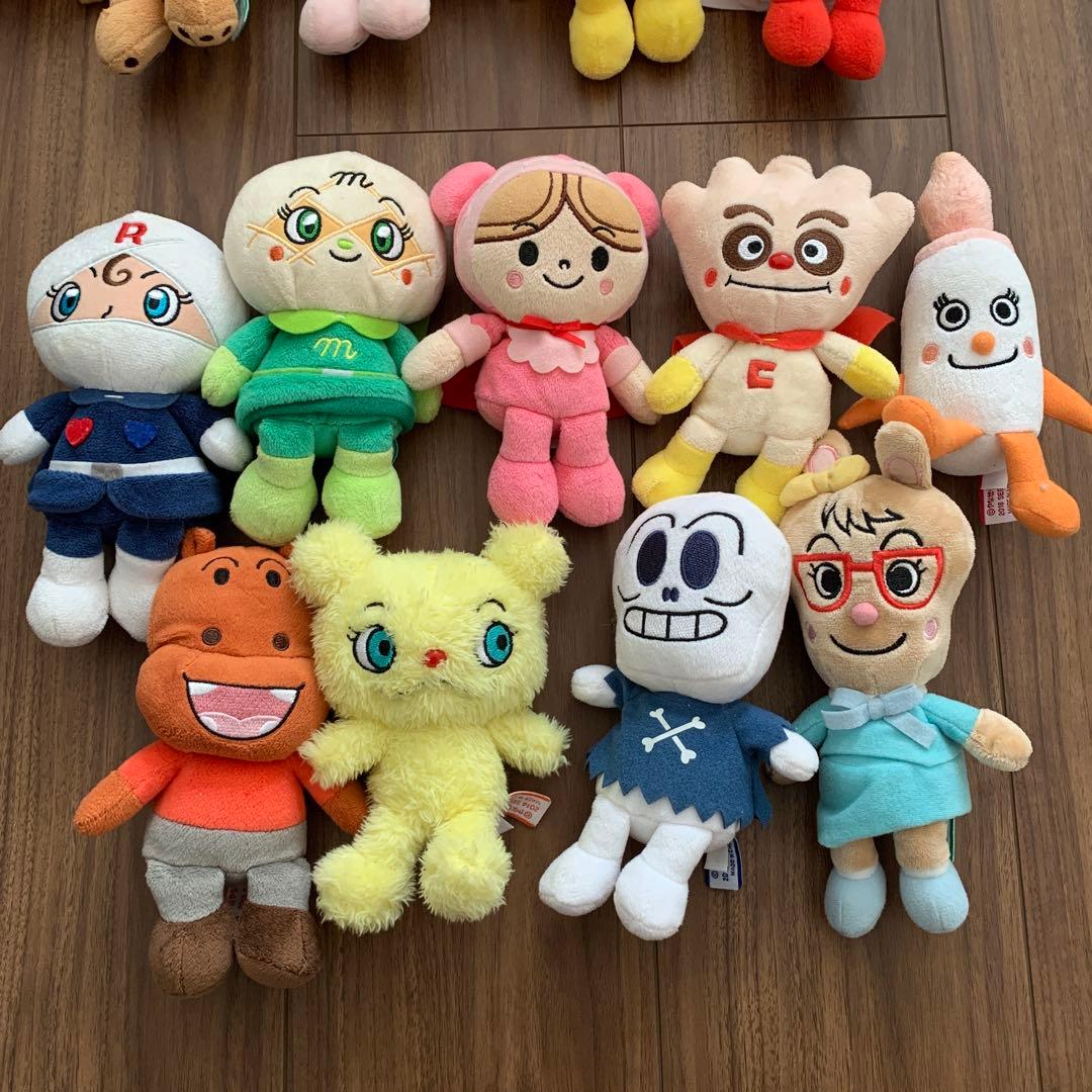 【まとめ売り】アンパンマン ぬいぐるみ　ぷりちぃビーンズ37体セット