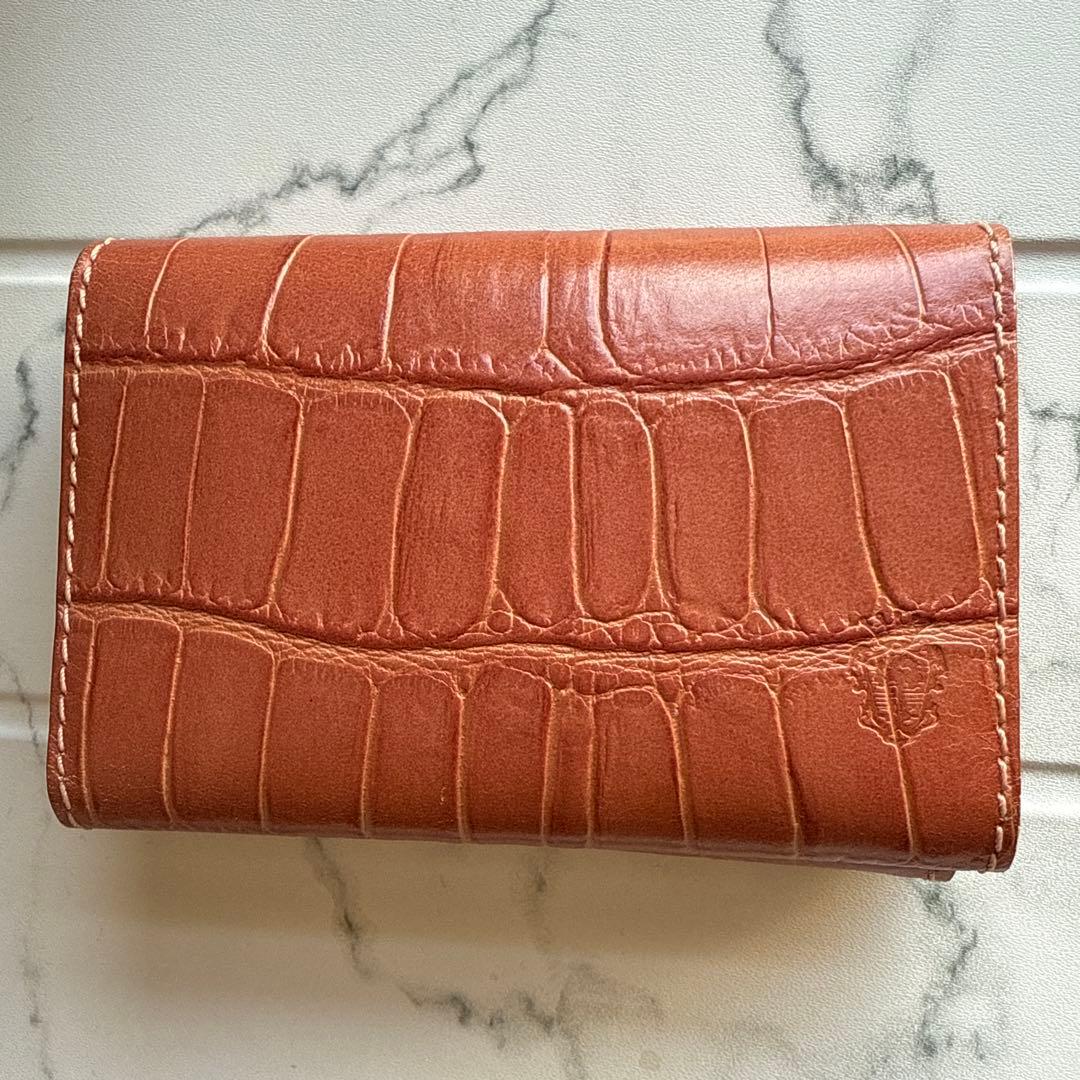 未使用✨Felisi フェリージ レザー名刺入れ クロコダイル型押し 型番909