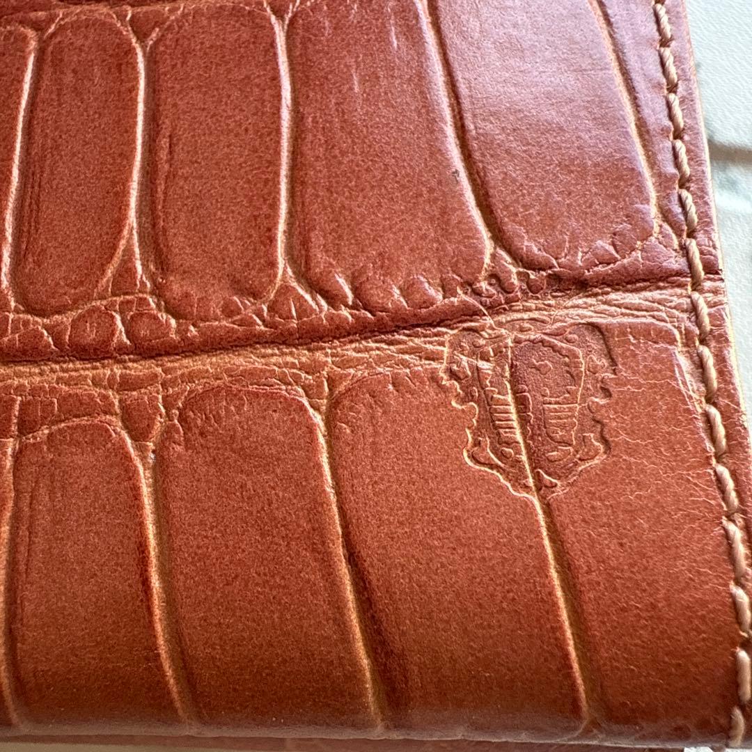 未使用✨Felisi フェリージ レザー名刺入れ クロコダイル型押し 型番909