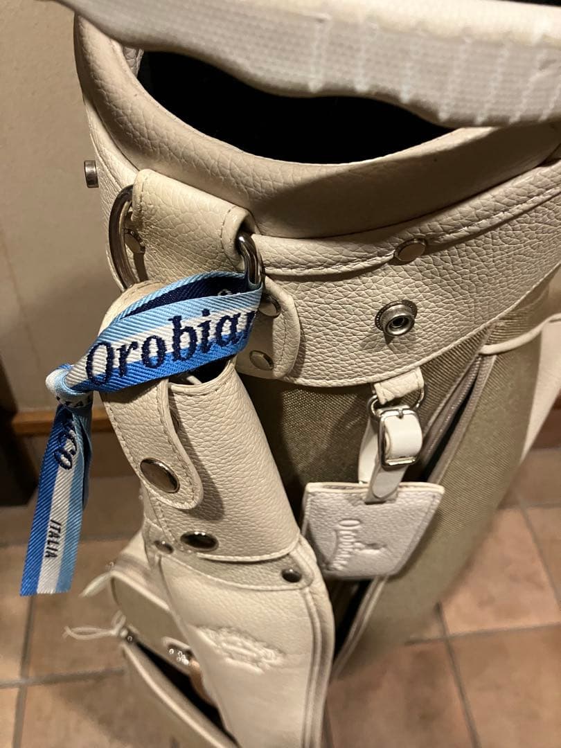 Orobianco ホワイト キャディバッグ【ほぼ新品】