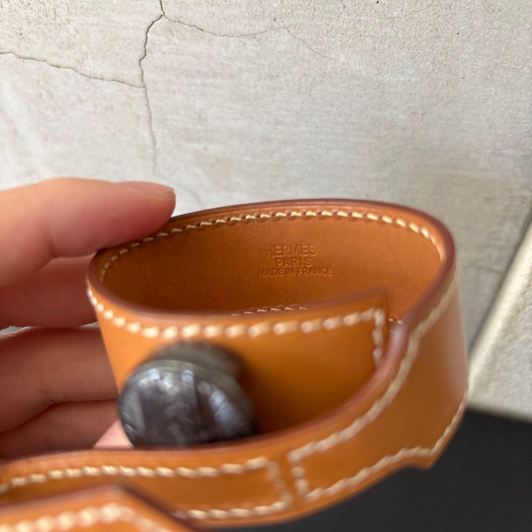 エルメス　レザー バングル 2点セット