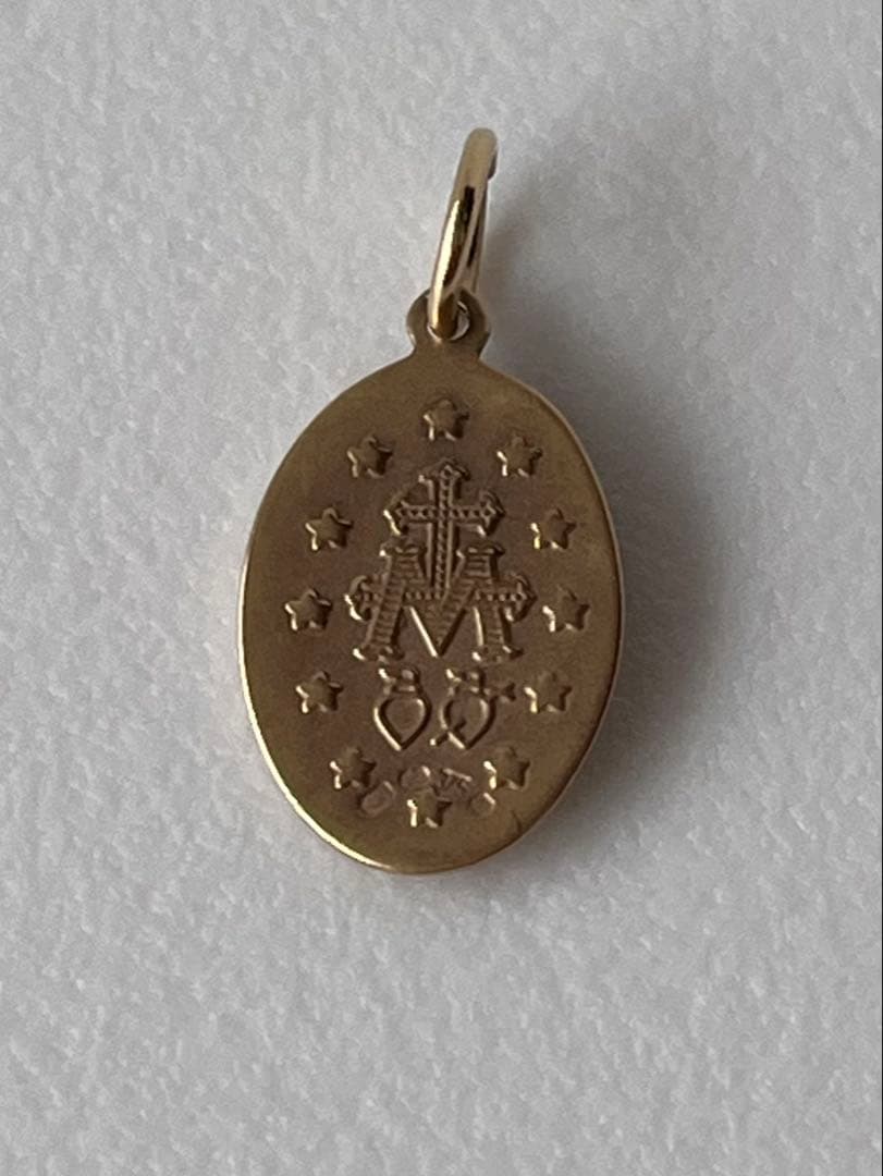 agete アガット K10 メダイ　チャーム マリア