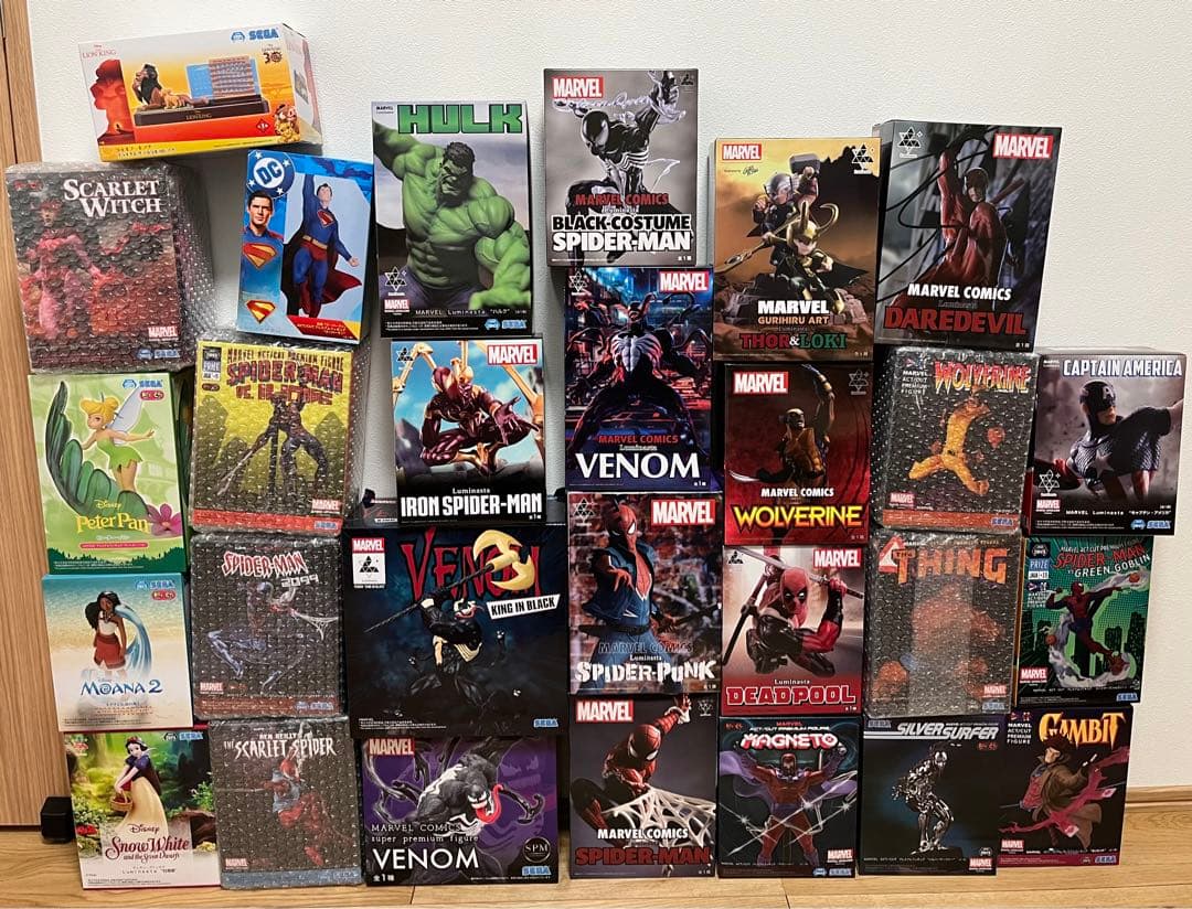 marvel アメコミ ディズニー　コレクション フィギュア　28個セット