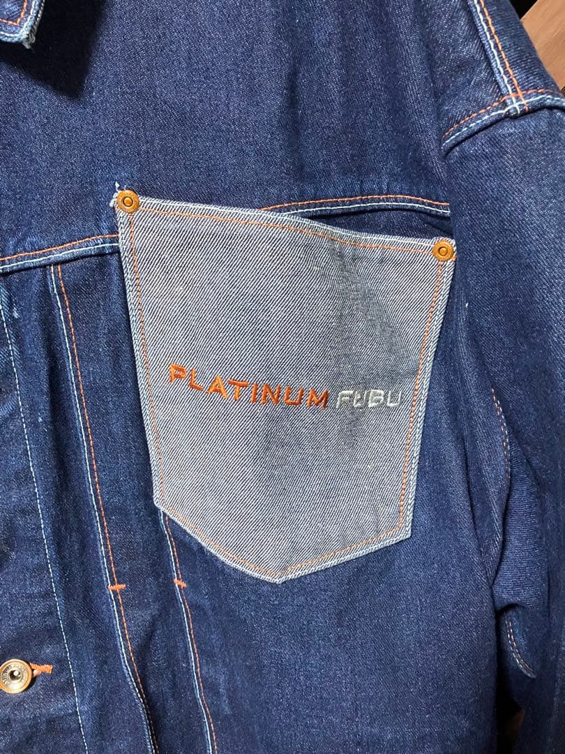 プラチナムフブ フーブー ビンテージ デニムジャケット ヒップホップ y2k