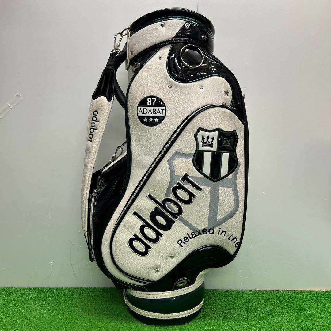 アダバット Adabat キャディバッグ　9インチ　グリーン　男性用　中古品