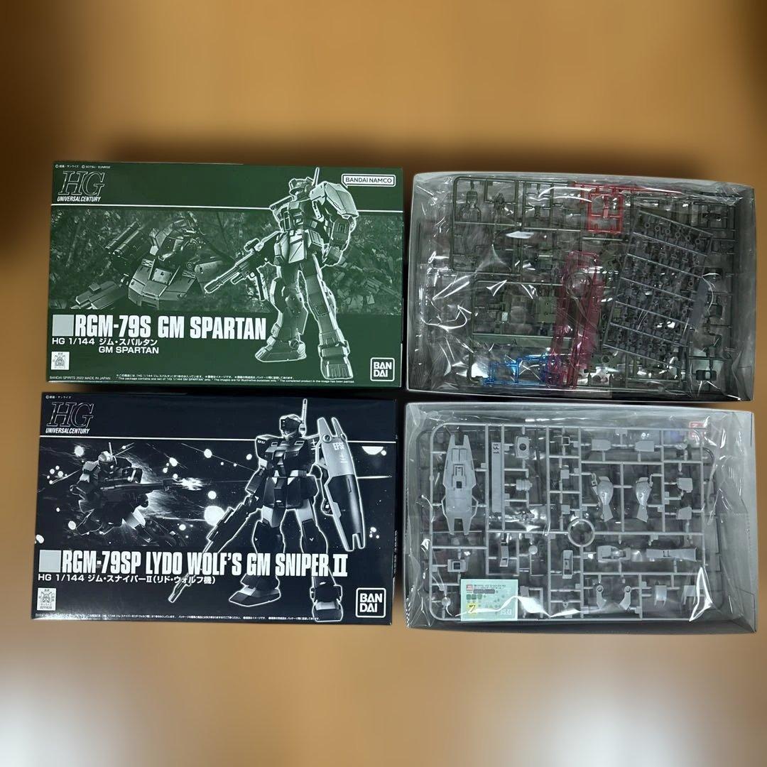ＨＧ ジム・スパルタン &HG ジム・スナイパーＩＩ（リド・ウォルフ機）セット