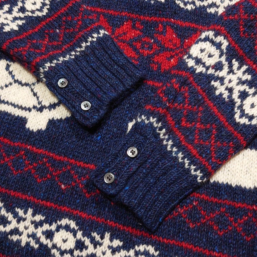 THOM BROWNE トムブラウン Vネックニット ウールモヘア 3