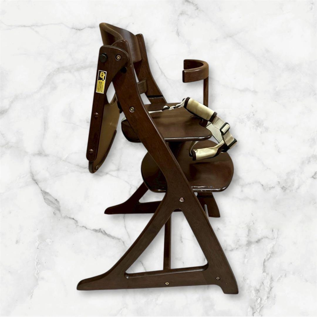 大和屋 ベビーチェア すくすくプラス 木製 ベルト付き yamatoya