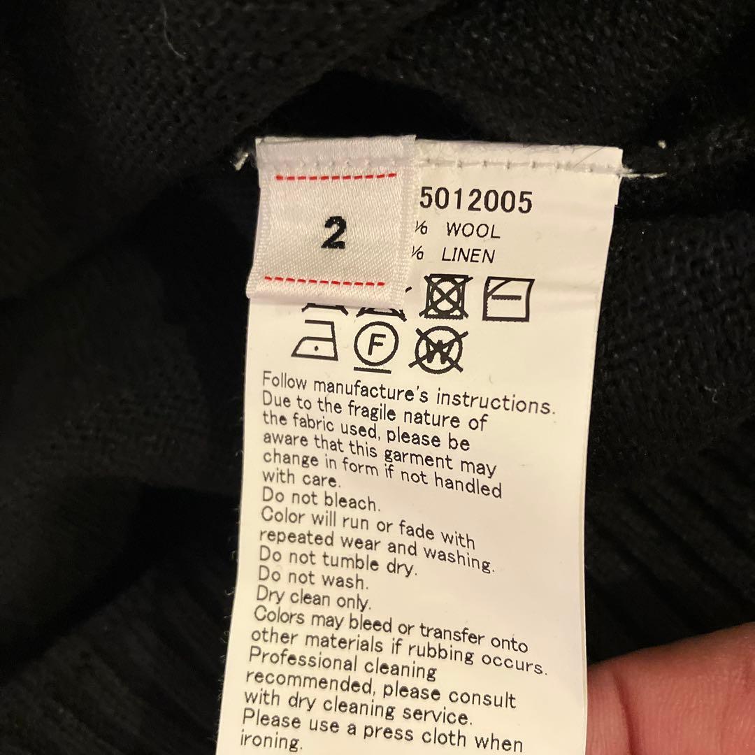 visvim 日本製麻混ブラックセーター