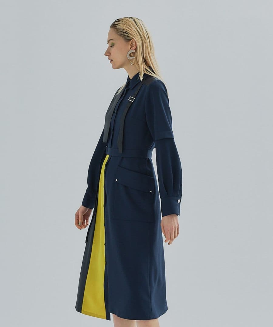 大人気★美品◎ユナイテッドトウキョウ　ダブルベルトシャツワンピース　2.4万　S