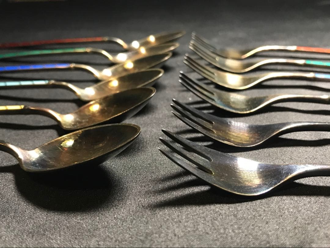 デンマーク スターリングシルバー 925スプーン フォーク ヴィンテージ