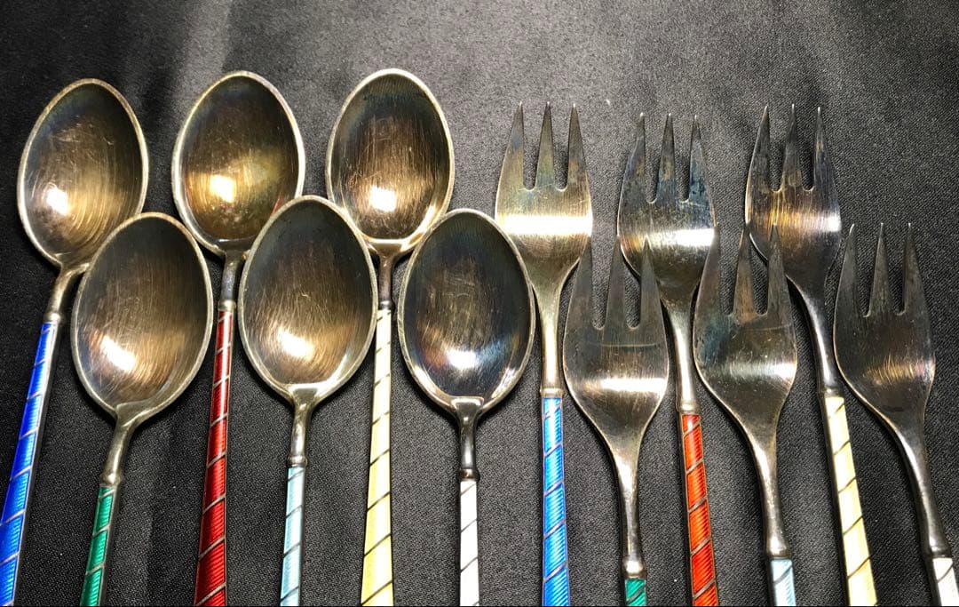 デンマーク スターリングシルバー 925スプーン フォーク ヴィンテージ