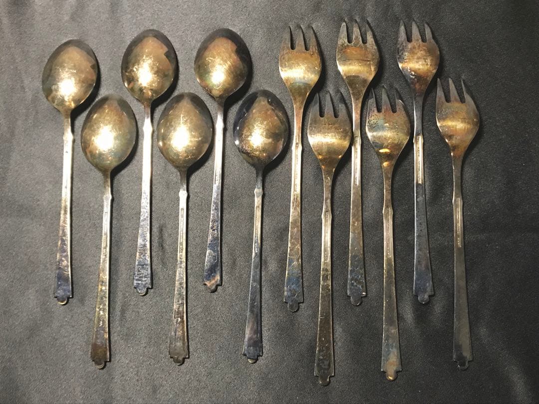 デンマーク スターリングシルバー 925スプーン フォーク ヴィンテージ