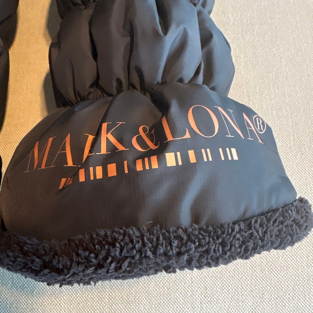 MARK&LONA ブラックダウンスタイル レッグウォーマー極美品‼️