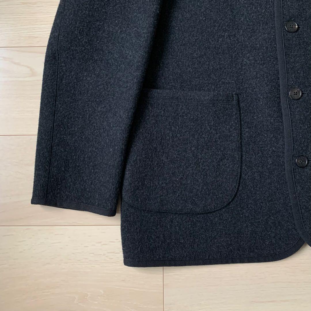 極美品　PAPAS+ アンゴラ　カシミヤ　ウールジャケット　ハーフコート　Ｌ