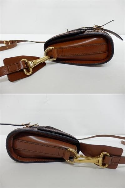 MH468 BURBERRY バーバリー レザー ショルダーバッグ